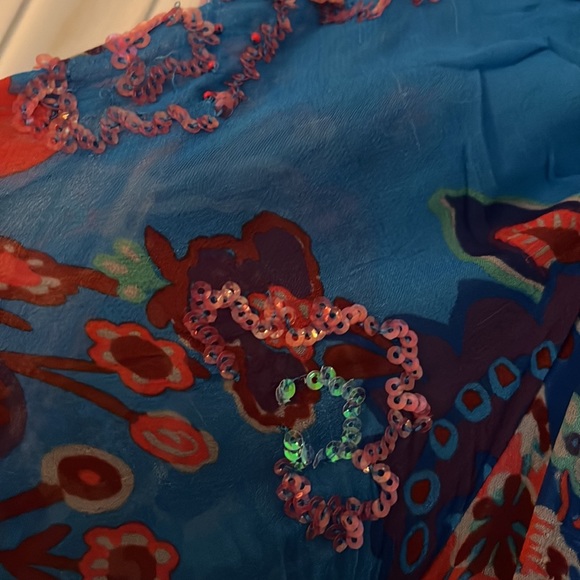 Anthropologie maxi dress, gorgeous NWT $228 fully lined, size M pull on - Picture 4 of 7